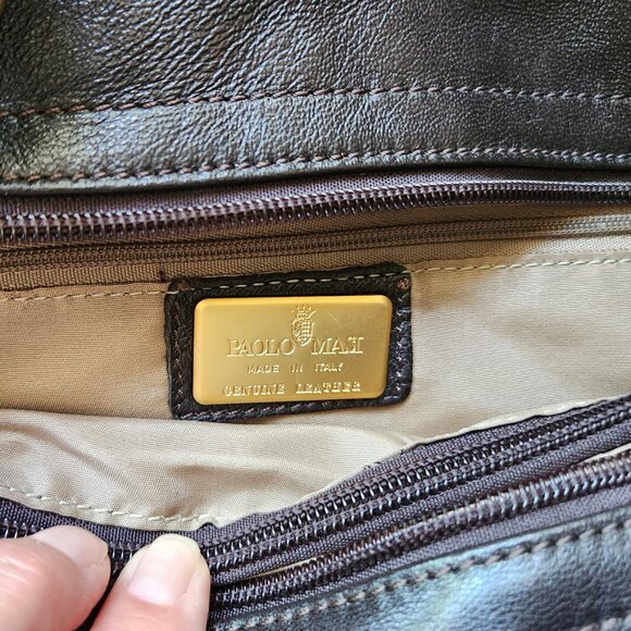 Paolo Masi Mink Fur & Leather Handbag Shoulder Bag Made in Italy EUC - Picture 6 of 12